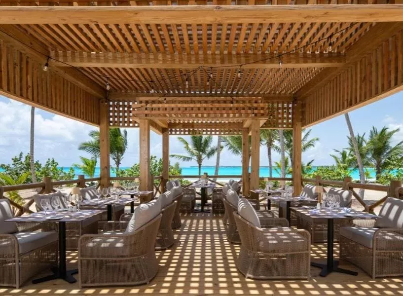 Beachfront restaurant at Secrets Playa Esmeralda Miches
